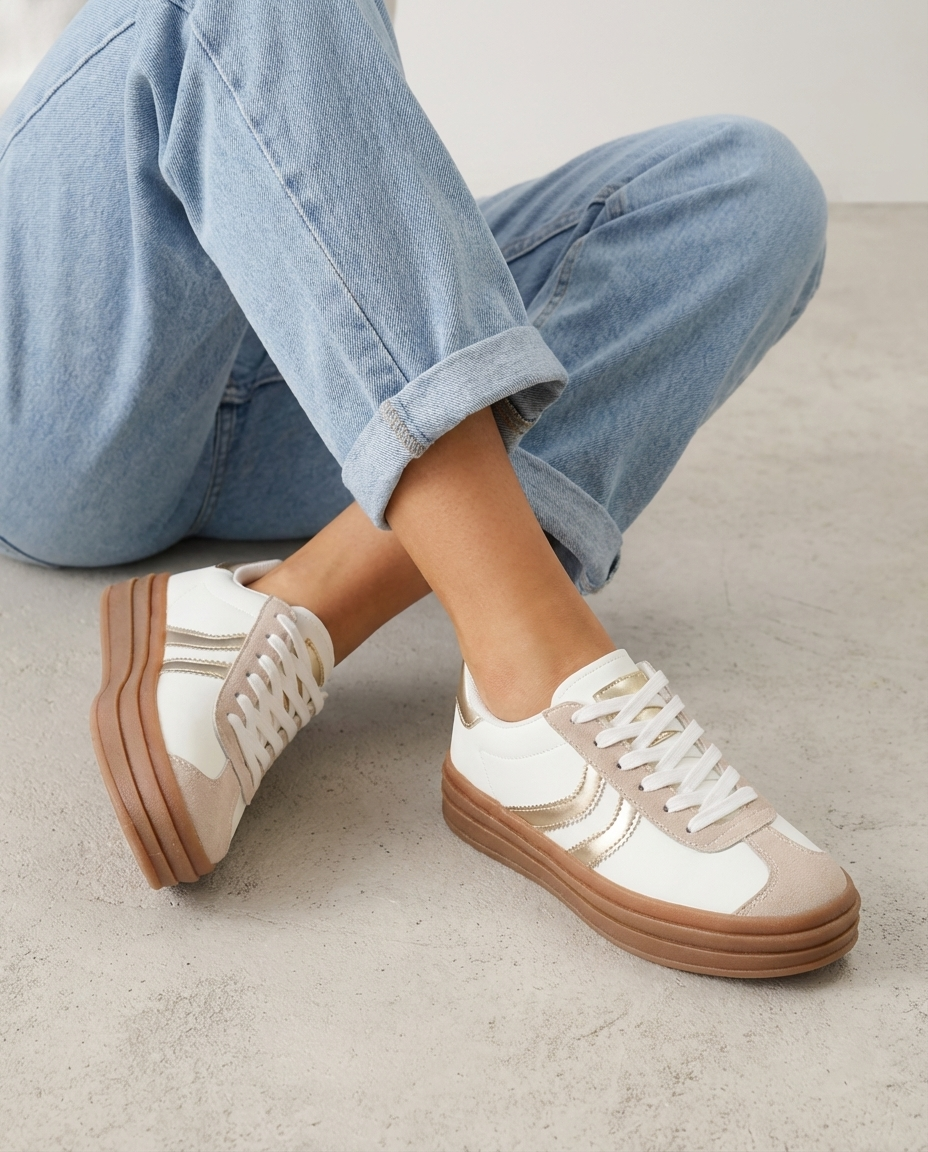 Marieke Gold Sneaker