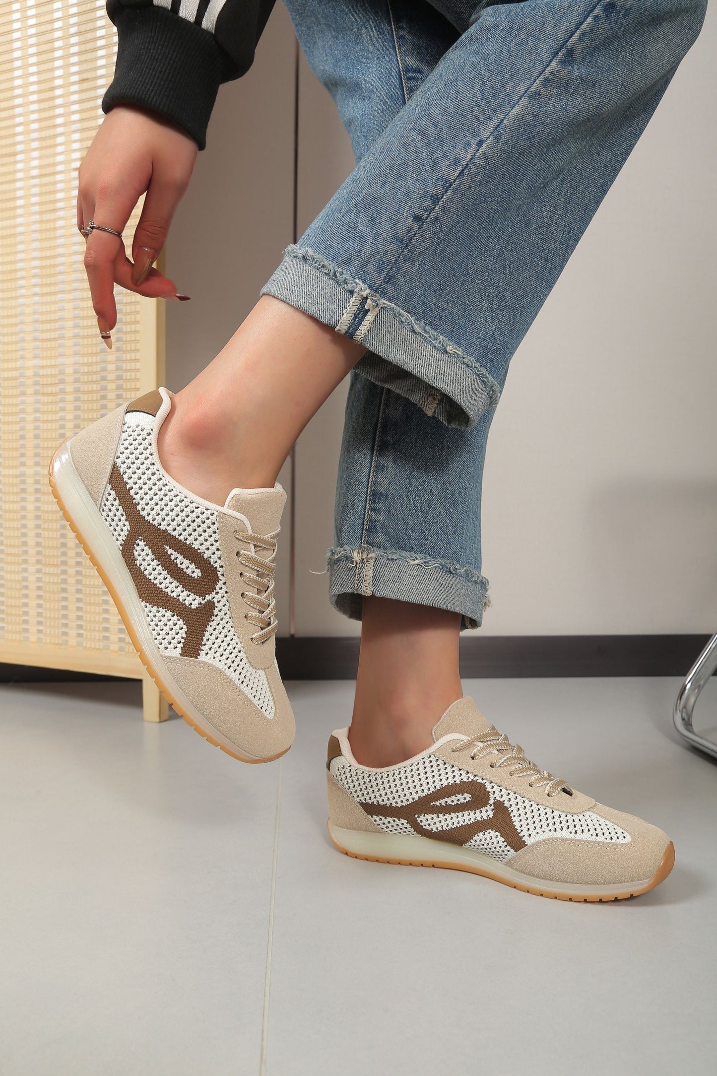 Saartje Khaki Sneaker