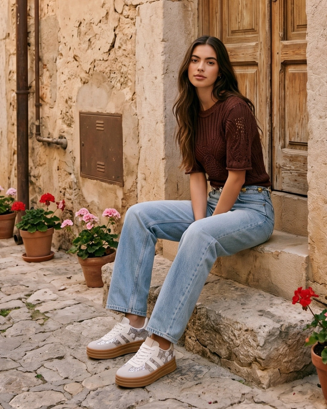 Paula All Beige Sneaker