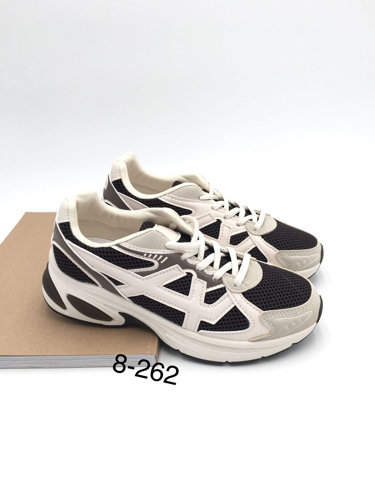 Josien White/Brown Sneaker