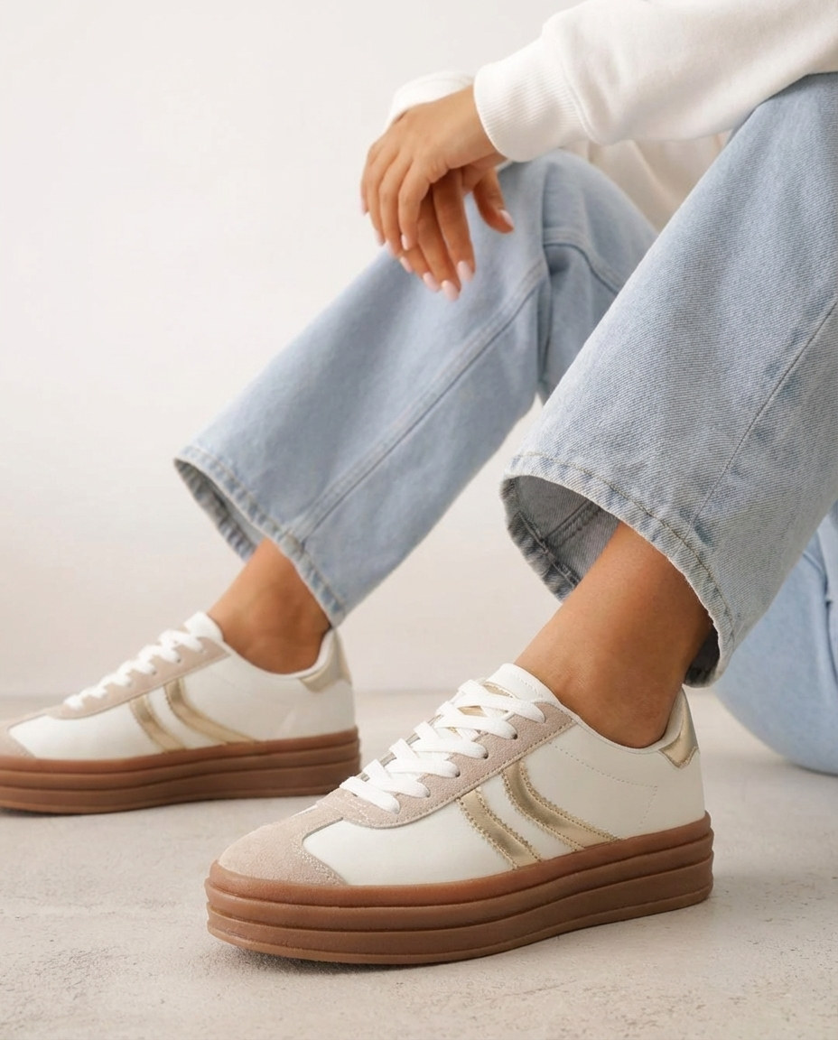 Marieke Gold Sneaker