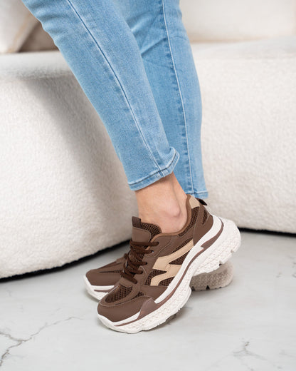 Cloud Chunky Brown Sneaker