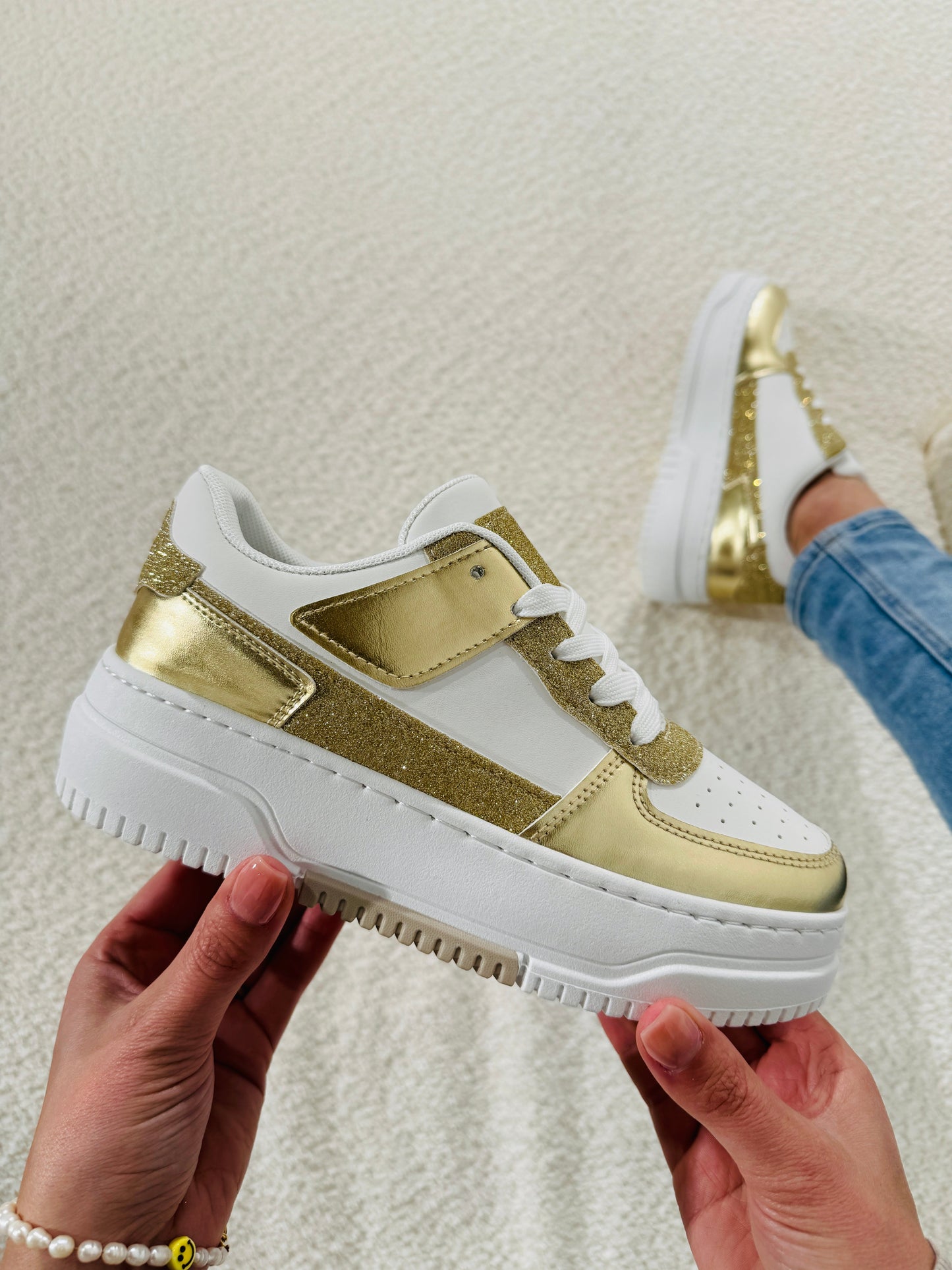 167 Gold Sneaker