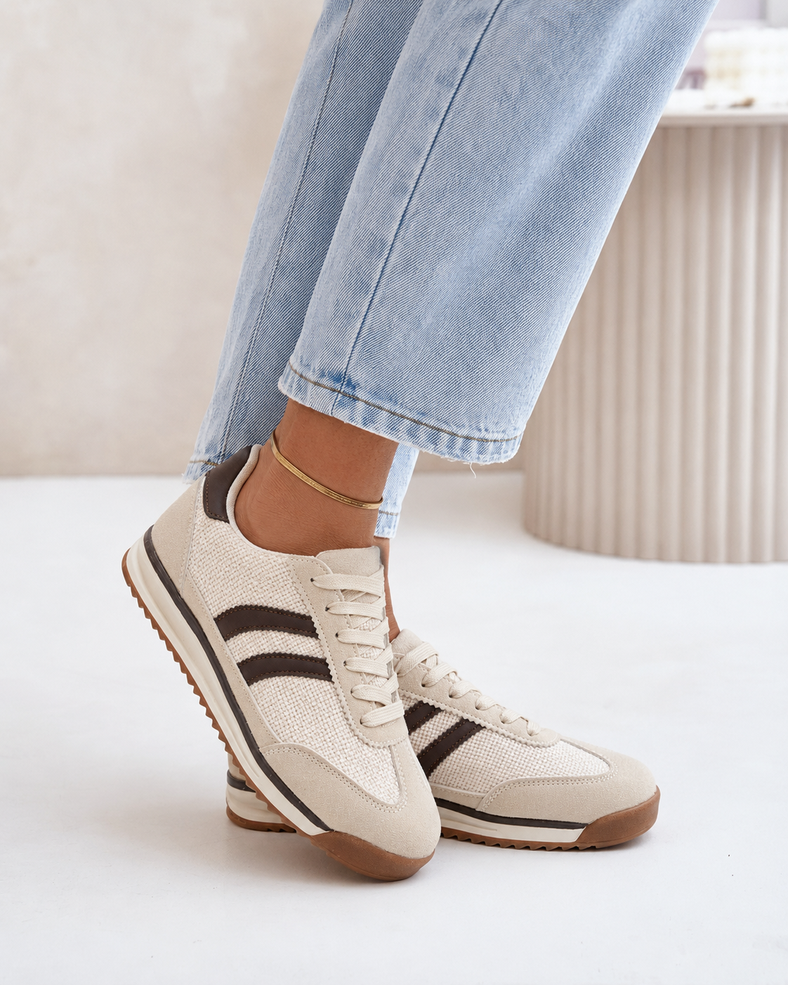 Macey Beige Sneaker
