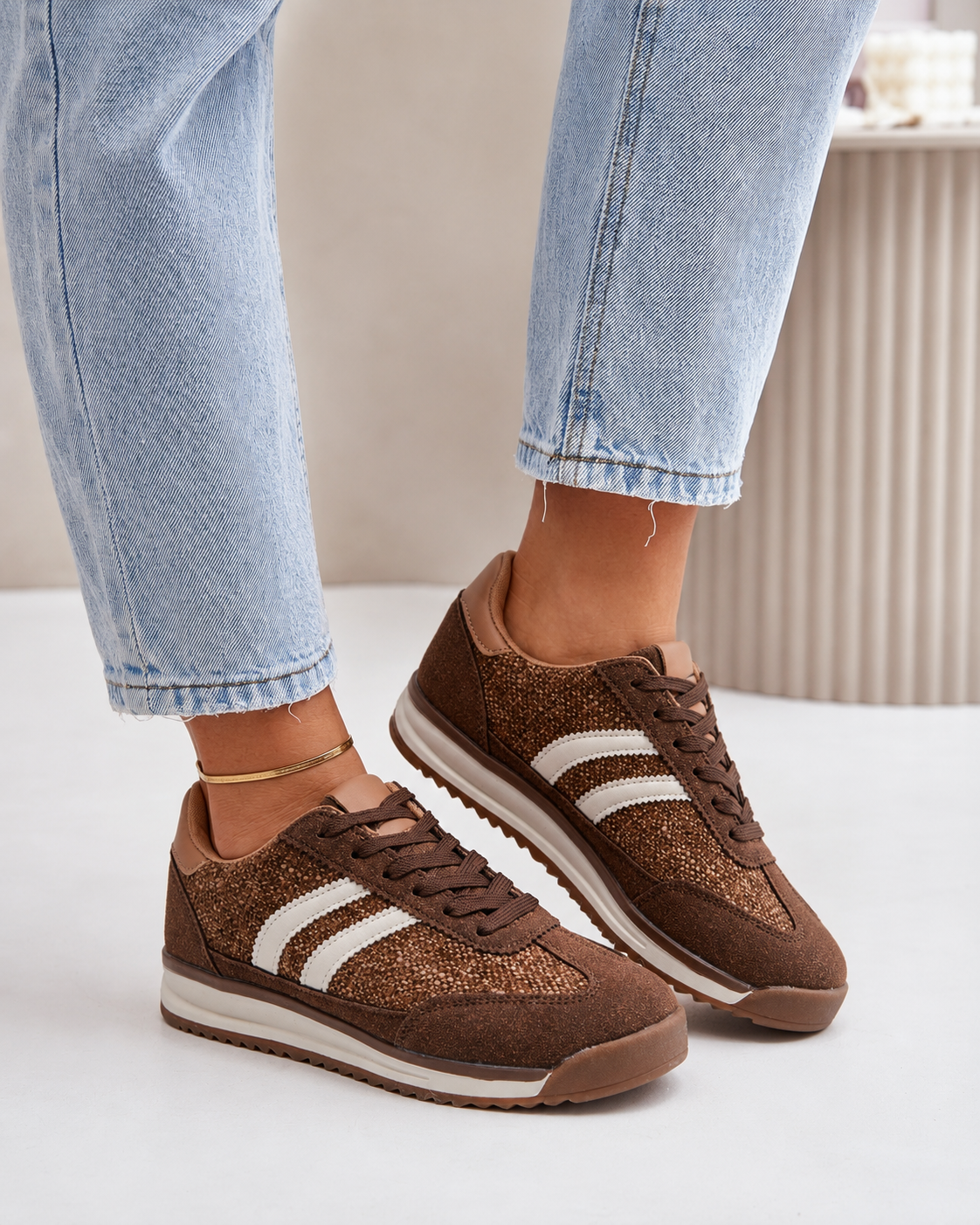 Macey Brown Sneaker
