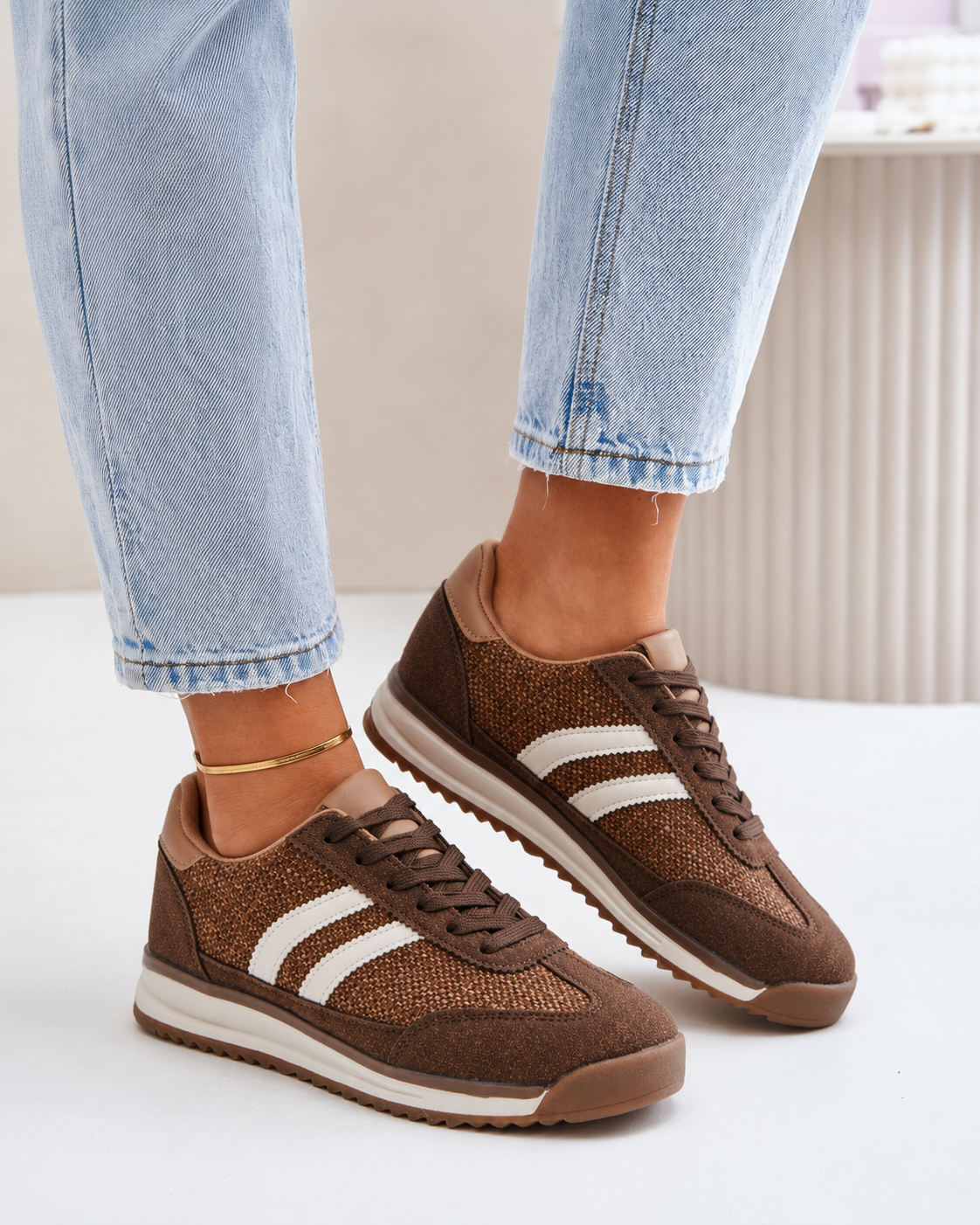Macey Brown Sneaker