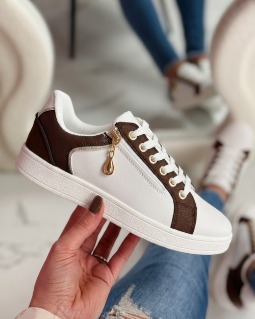 Pom Beige/Brown Sneaker
