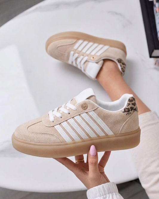Stripe Beige Sneaker