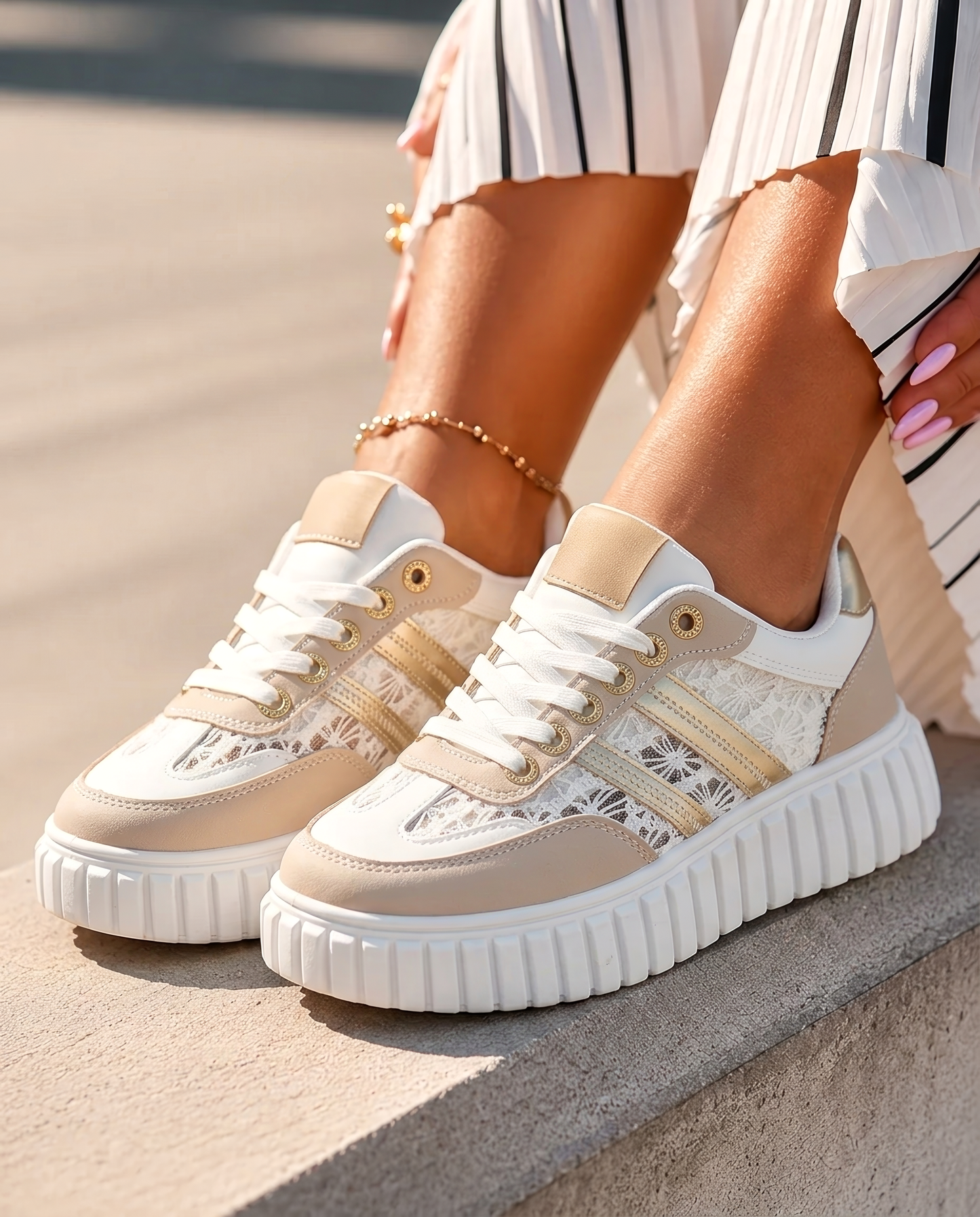 Tiny Beige Sneaker